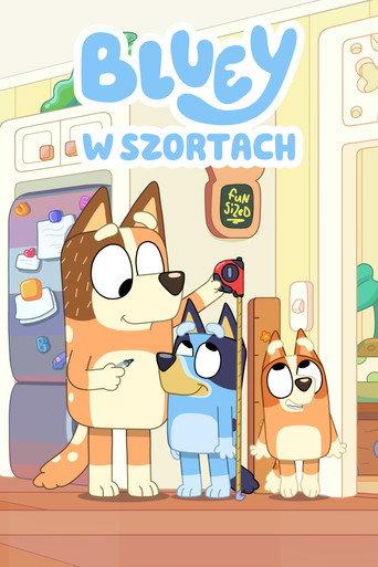 Blue w szortach